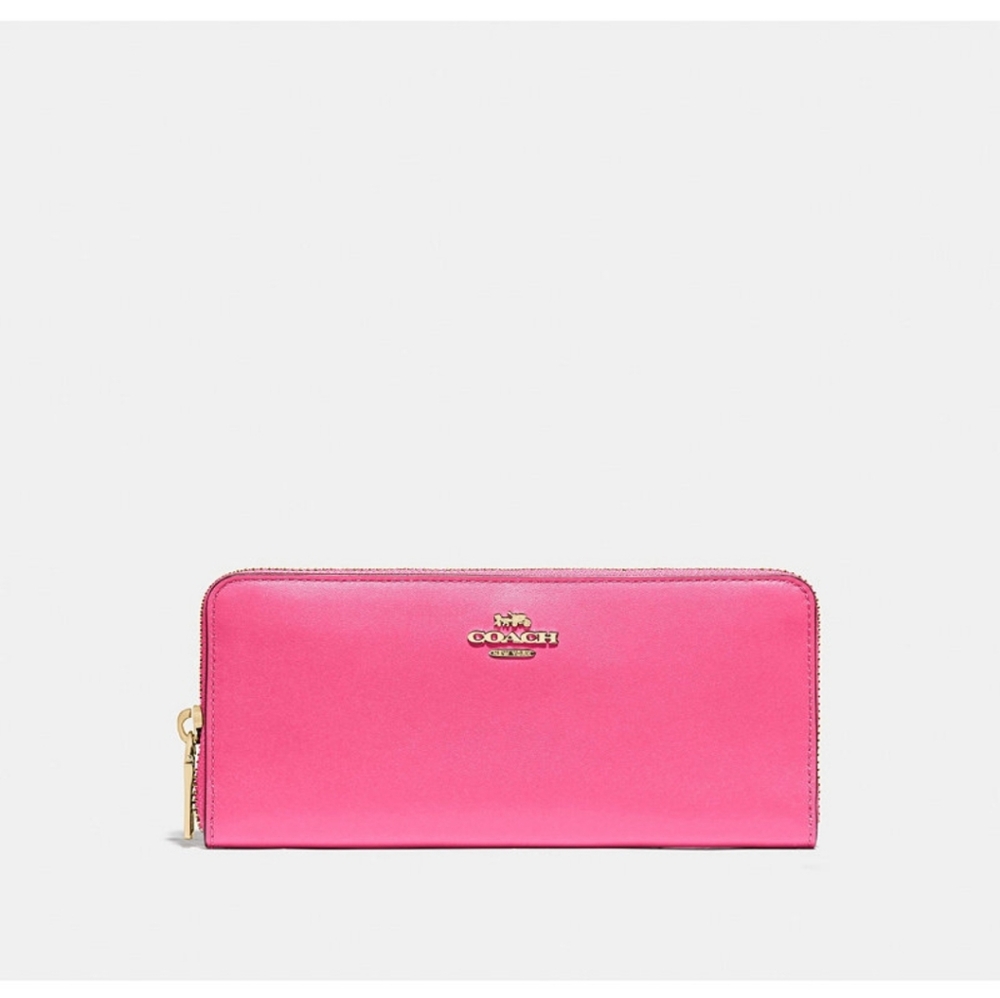 Coach Slim Accordion Zip Wallet in Confetti Pink (NWOT)